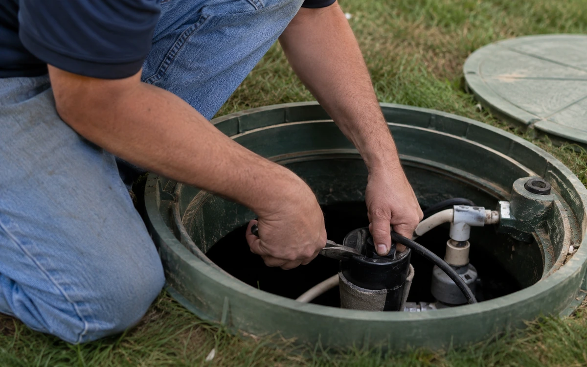 Aerobic septic system maintenance contractor